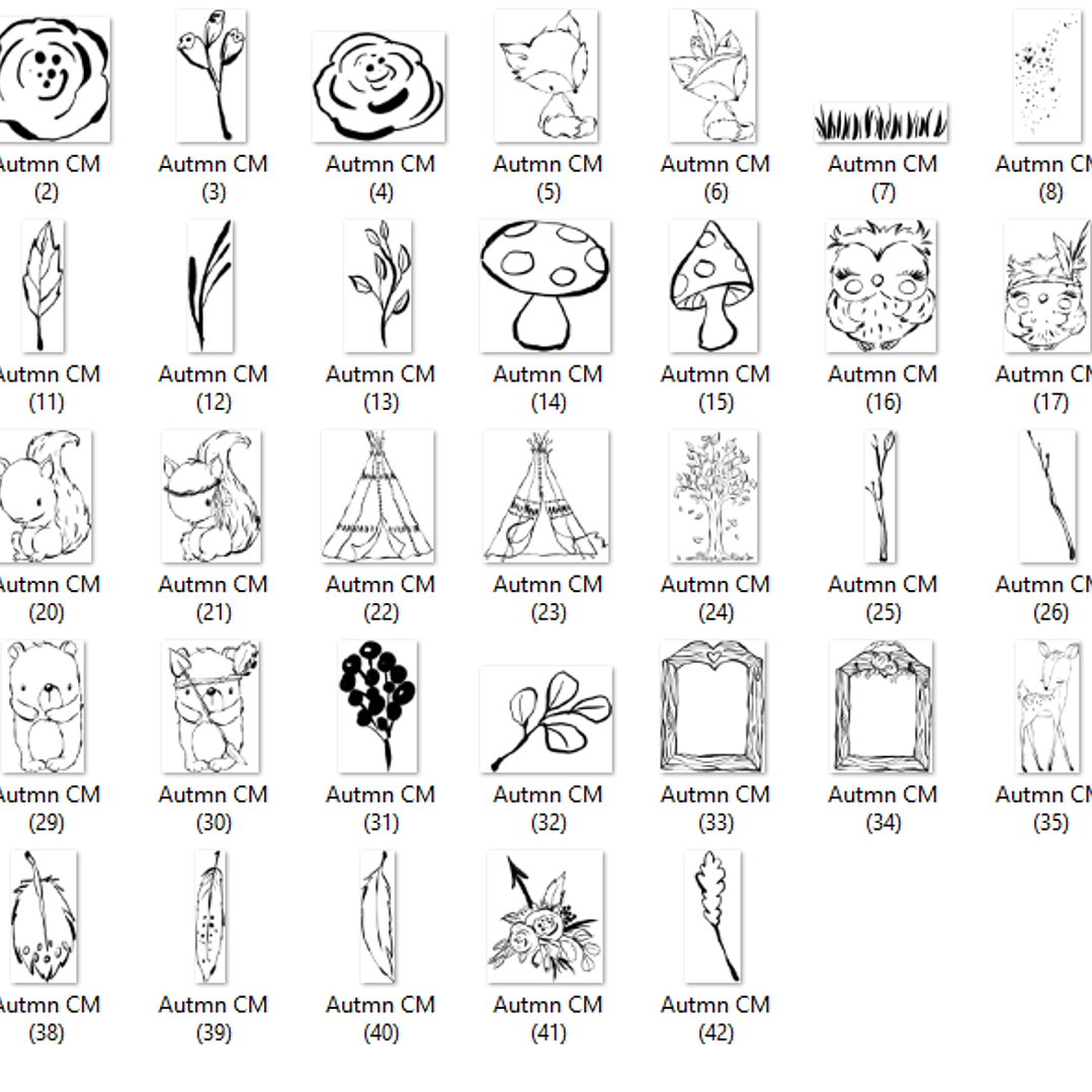 Kit Digital Outono na Floresta 2