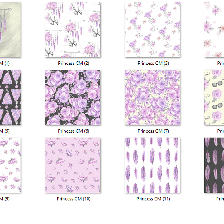 Kit Digital Papéis Princesa Boho 2