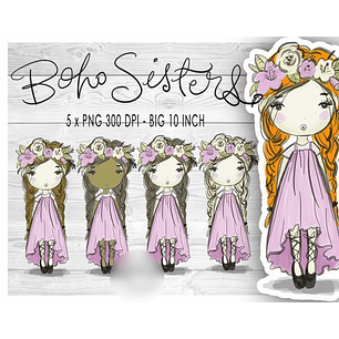 Kit Digital Irmãs Boho 