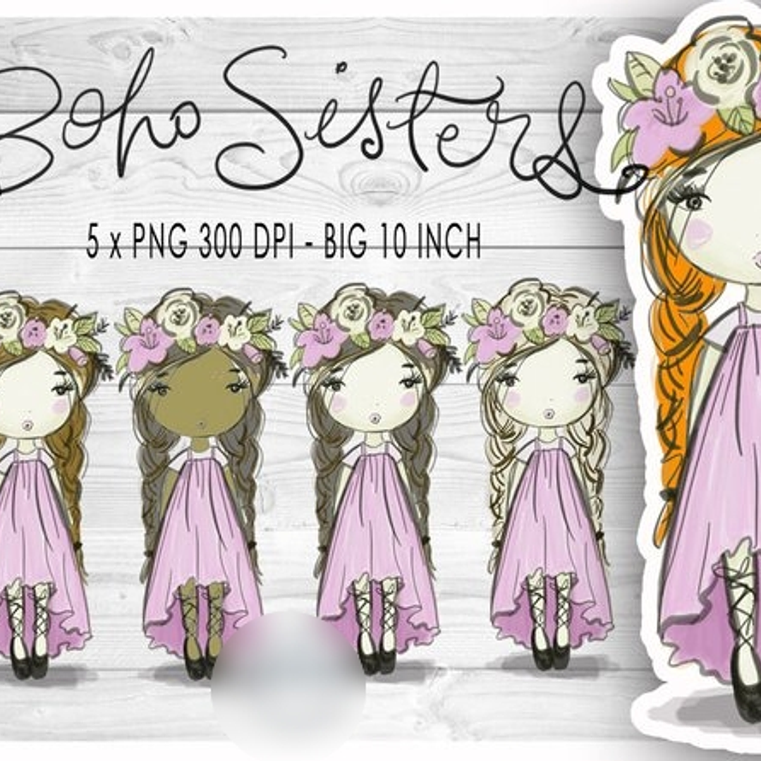 Kit Digital Irmãs Boho  1