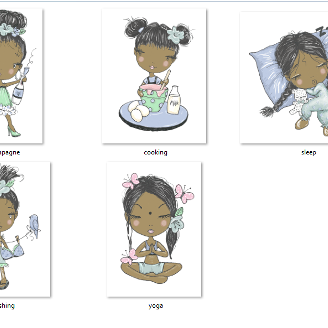 Kit Digital Dia Feliz Para Garotas 2