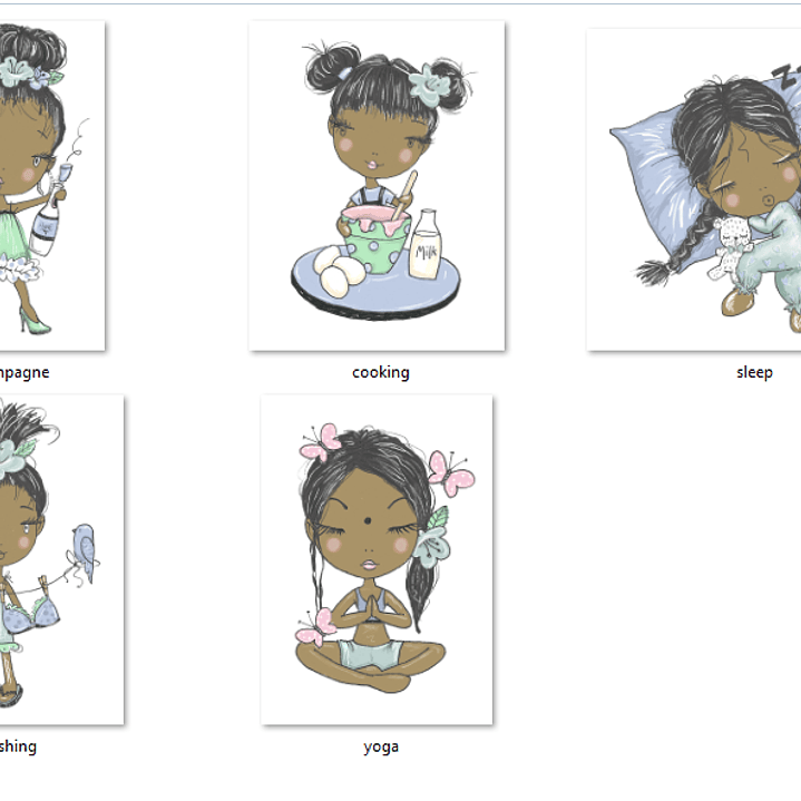 Kit Digital Dia Feliz Para Garotas 2