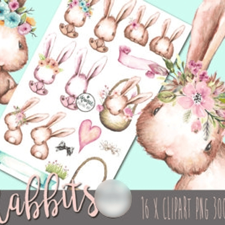 Kit Digital Coelhinhos 02  1