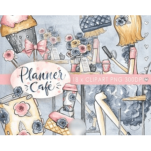 Kit Digital Café Menina 