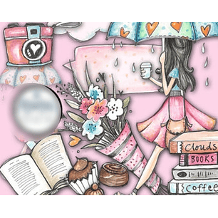 Kit Digital Menina Leitora 