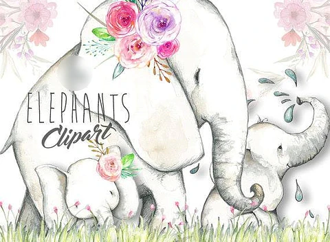 Kit Digital Elefantes 