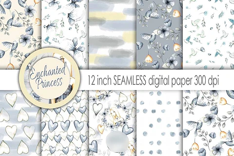 Kit Digital Papéis da Princesa 