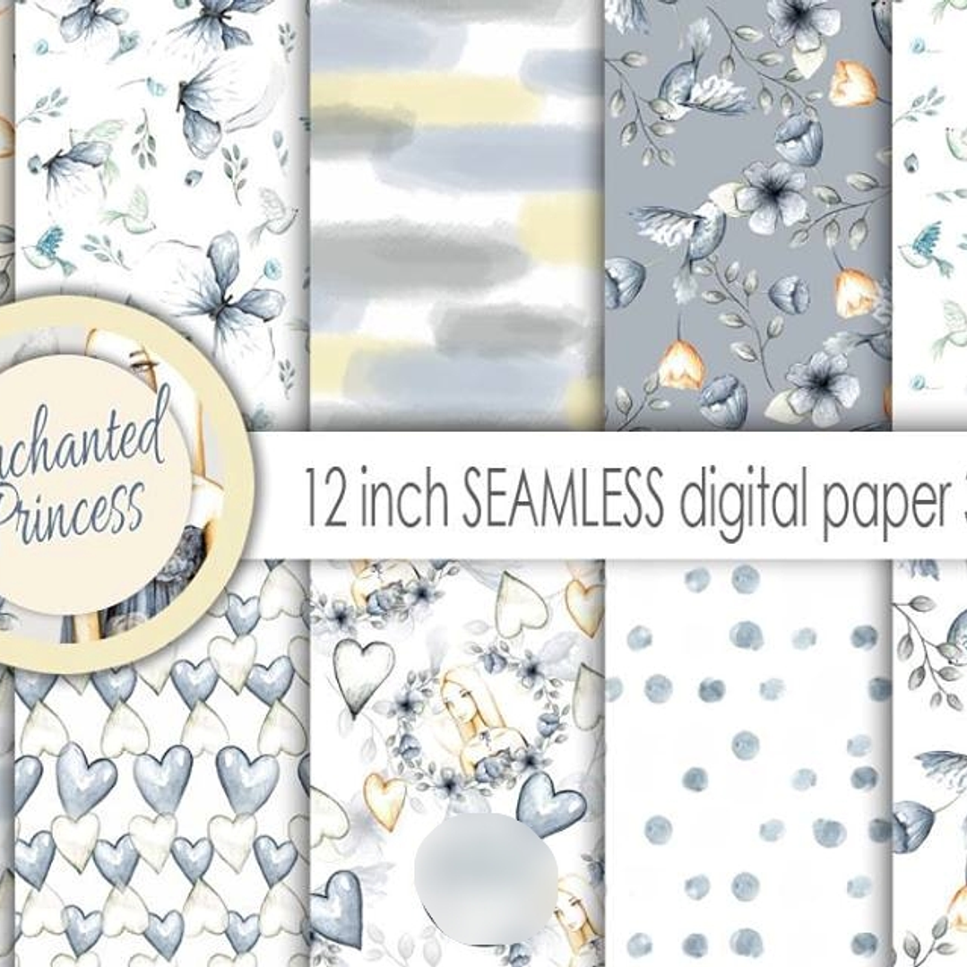 Kit Digital Papéis da Princesa  1