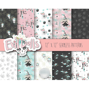 Kit Digital Papéis Bonecas Bruxinhas 