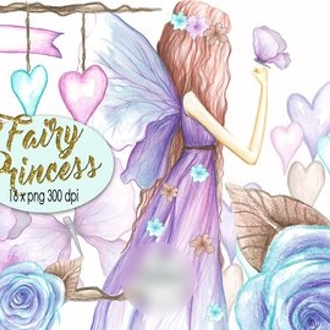 Kit Digital Fada Princesa  1