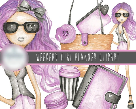 Kit Digital Menina da Moda 