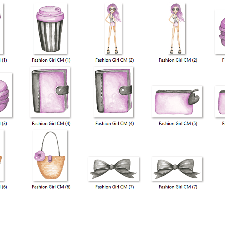 Kit Digital Menina da Moda  2