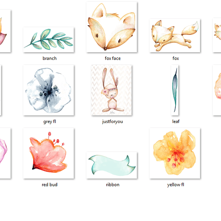 Kit Digital Bebês Raposinhas  2