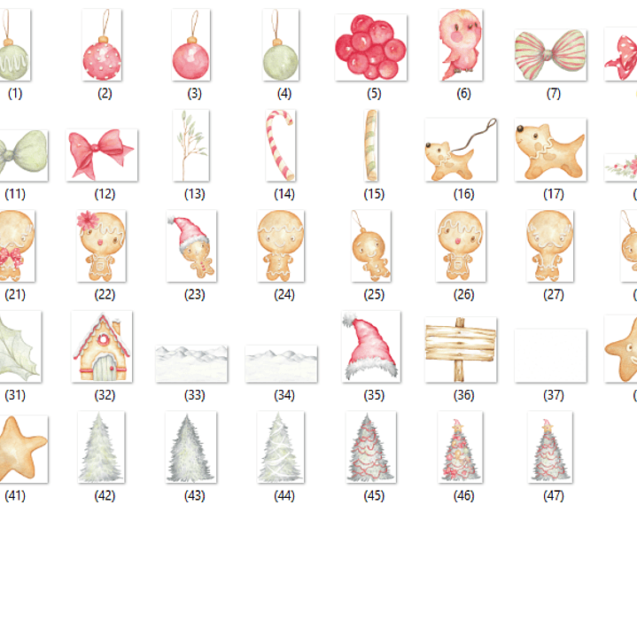 Kit Digital Cidade de Biscoitinhos de Natal  2