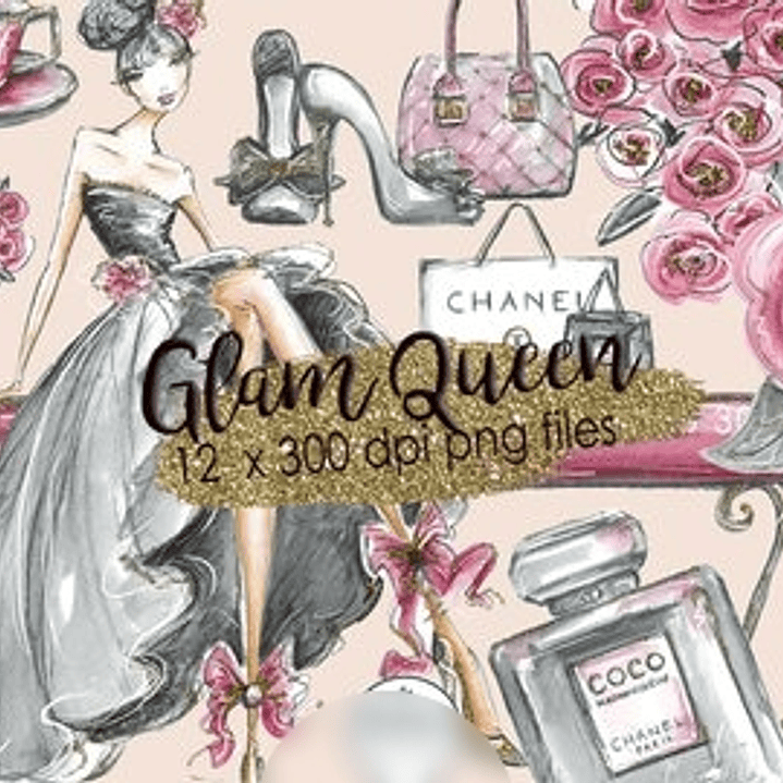 Kit Digital Rainha Glamurosa  1