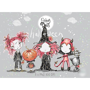 Kit Digital Bruxinhas Halloween 