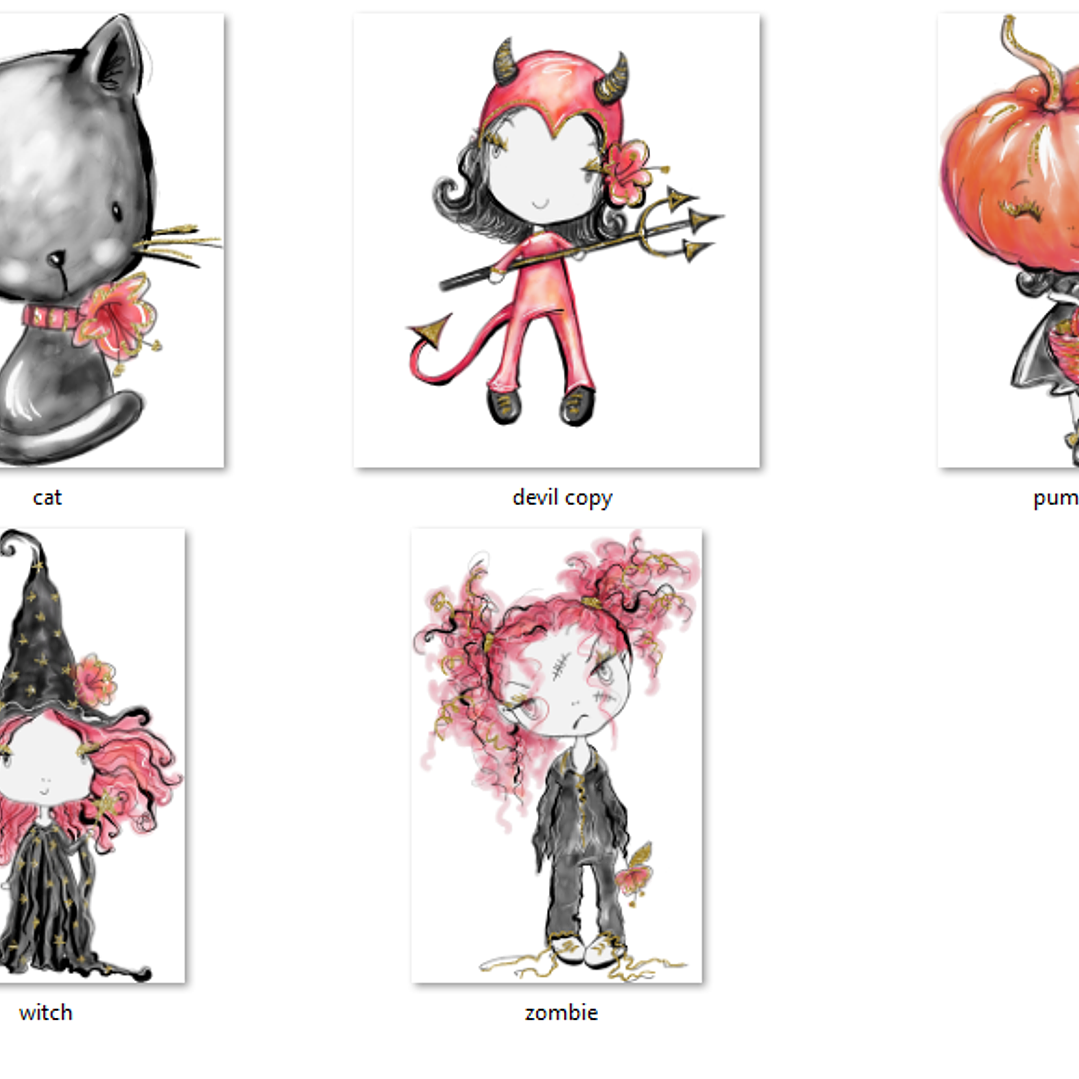 Kit Digital Bruxinhas Halloween  2