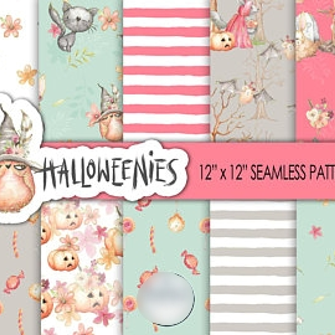 Kit Digital Papéis Halloween  1