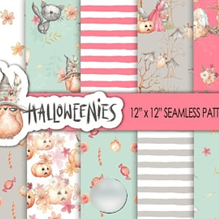 Kit Digital Papéis Halloween  1