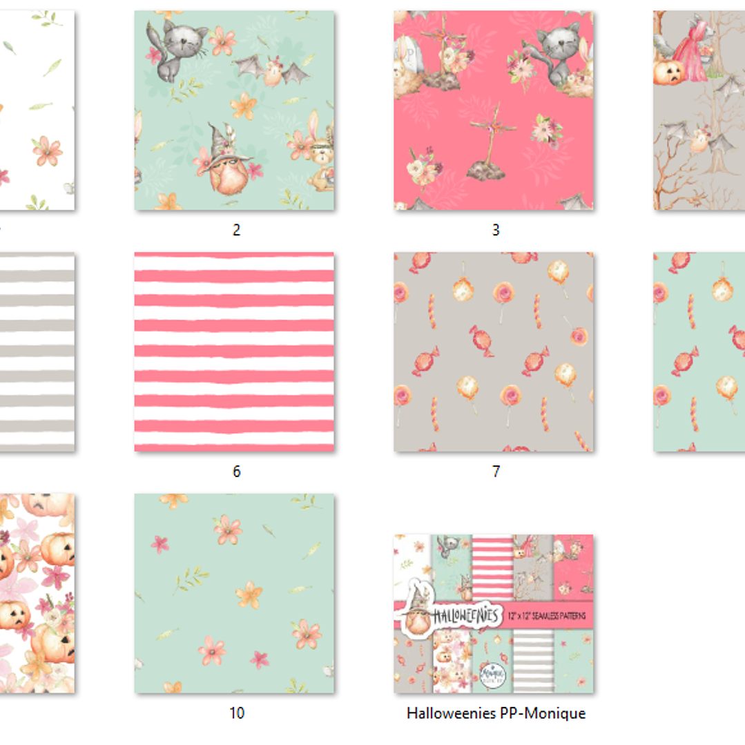 Kit Digital Papéis Halloween  2