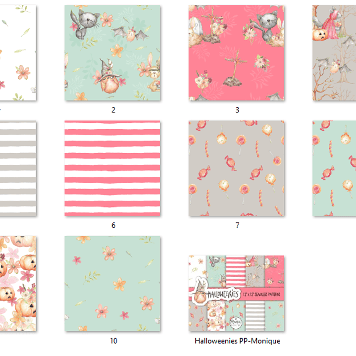 Kit Digital Papéis Halloween  2