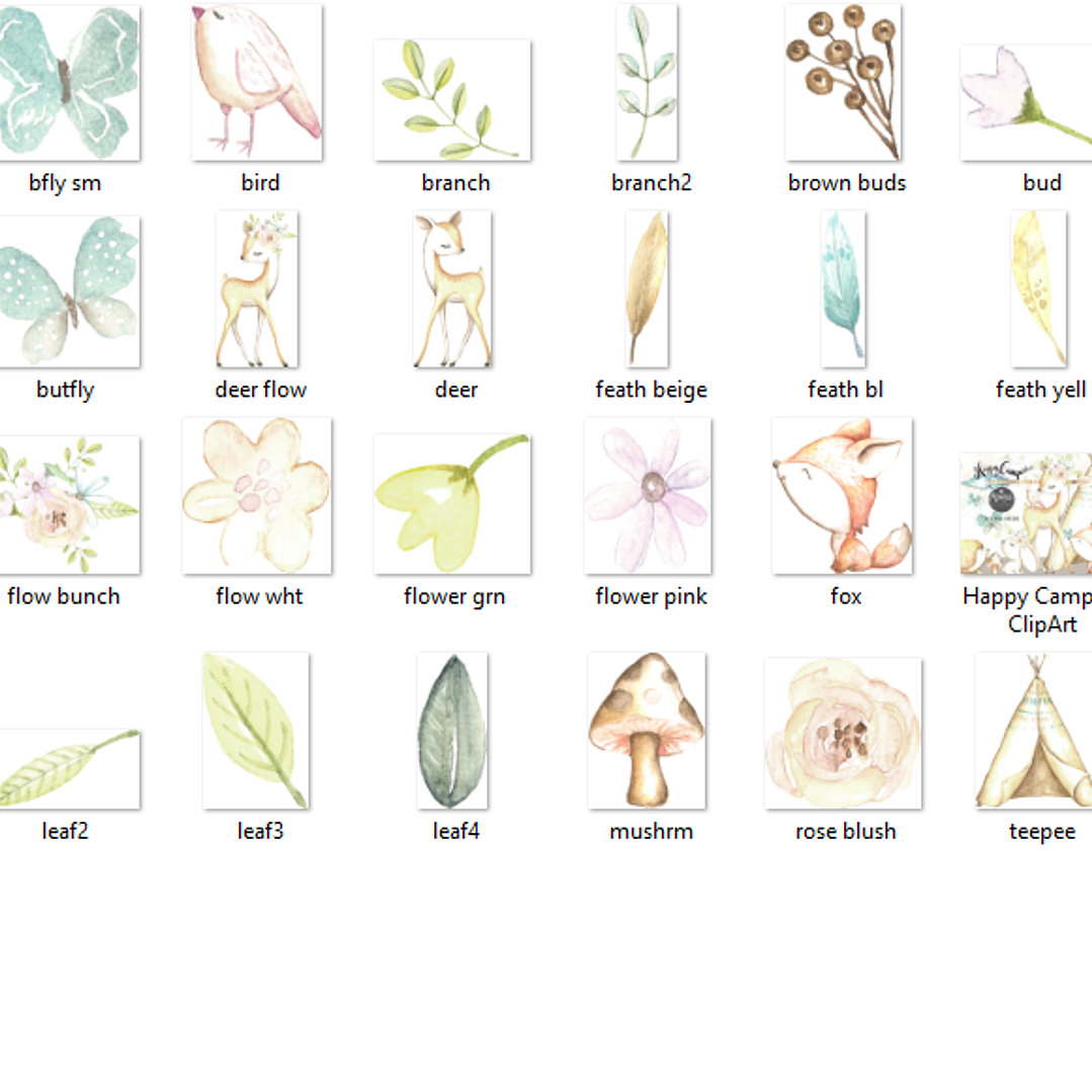 Kit Digital Animais Campistas Felizes 2