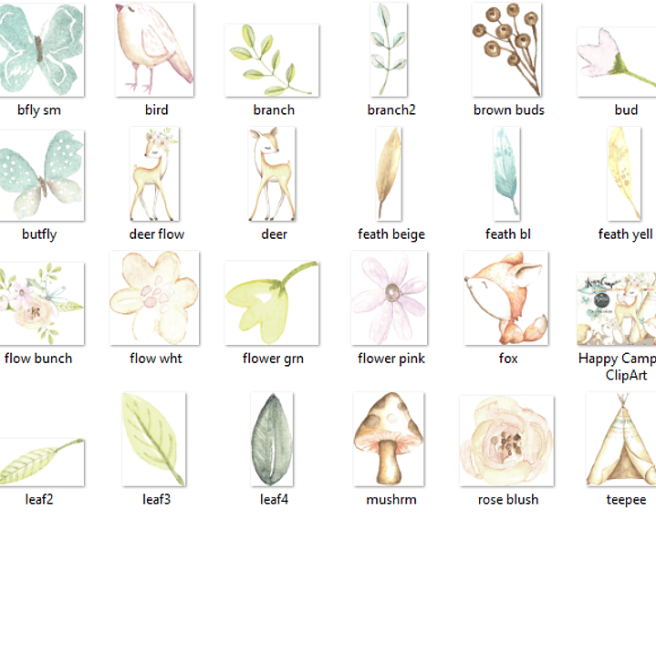 Kit Digital Animais Campistas Felizes 2