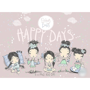 Kit Digital Dias Felizes Garota 