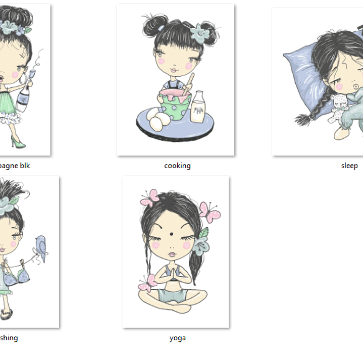 Kit Digital Dias Felizes Garota  2