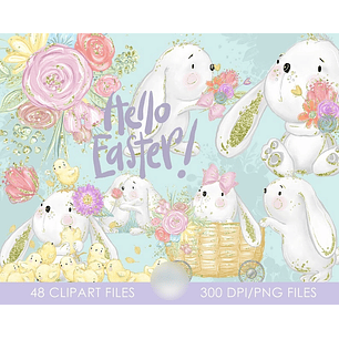 Kit Digital Olá Páscoa 