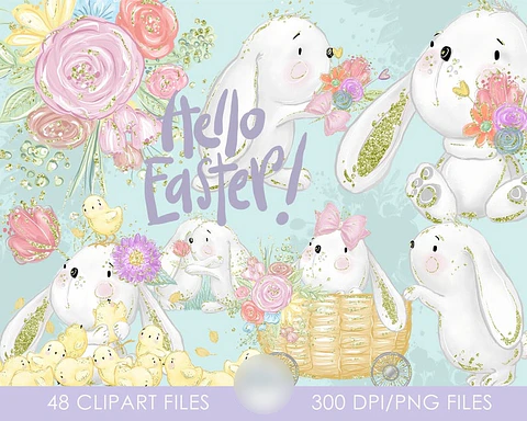 Kit Digital Olá Páscoa 