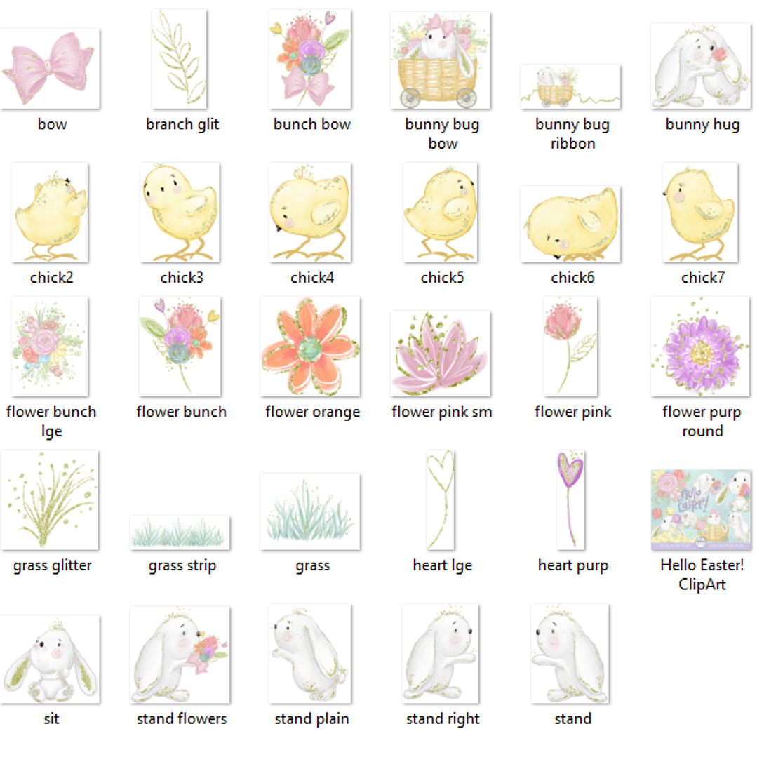 Kit Digital Olá Páscoa  2