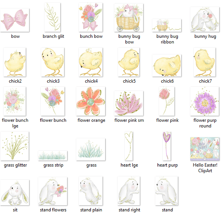 Kit Digital Olá Páscoa  2