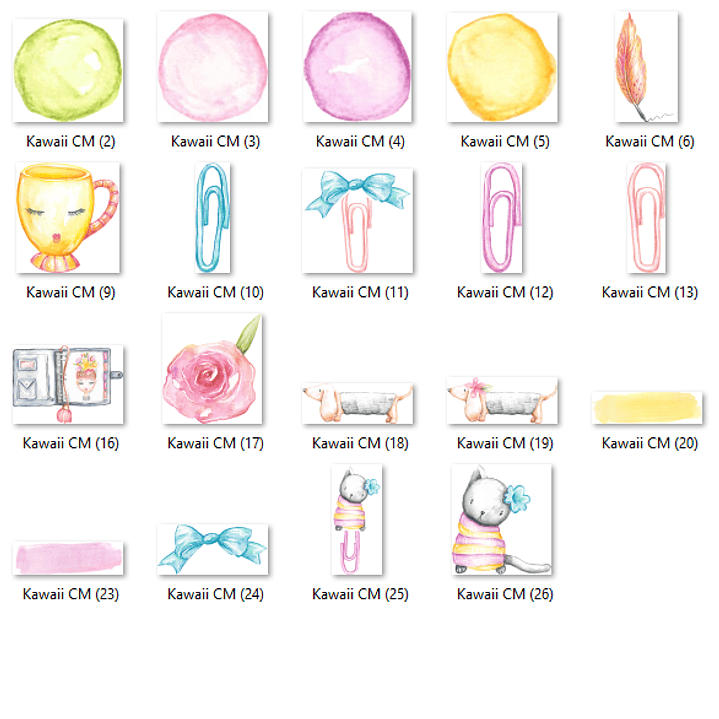 Kit Digital Planner Kawaii  2