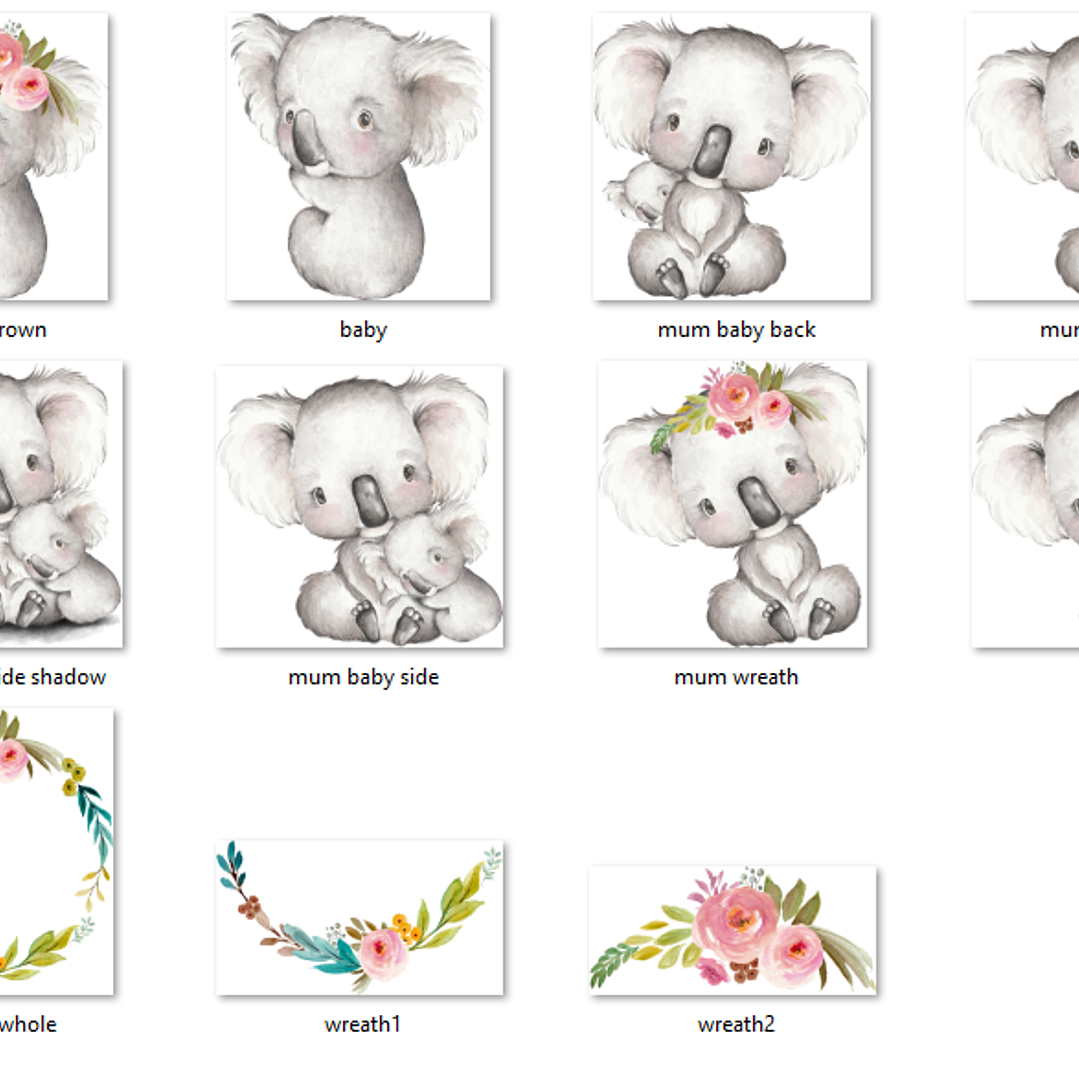 Kit Digital Abraços Koala  2