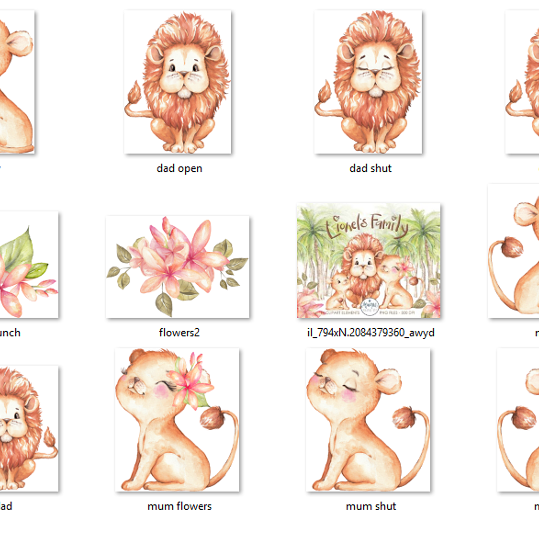 Kit Digital Família de Leão  2