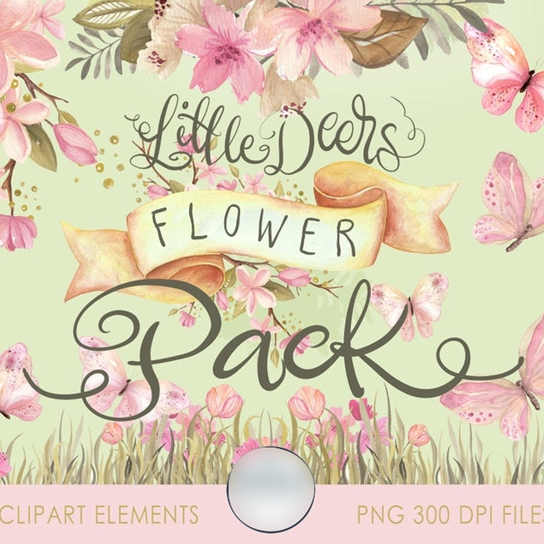 Kit Digital Jardim com Borboletas  1