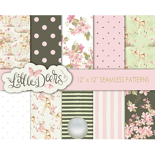 Kit Digital Papéis Veado 