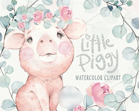 Kit Digital Pequeno Porquinho 