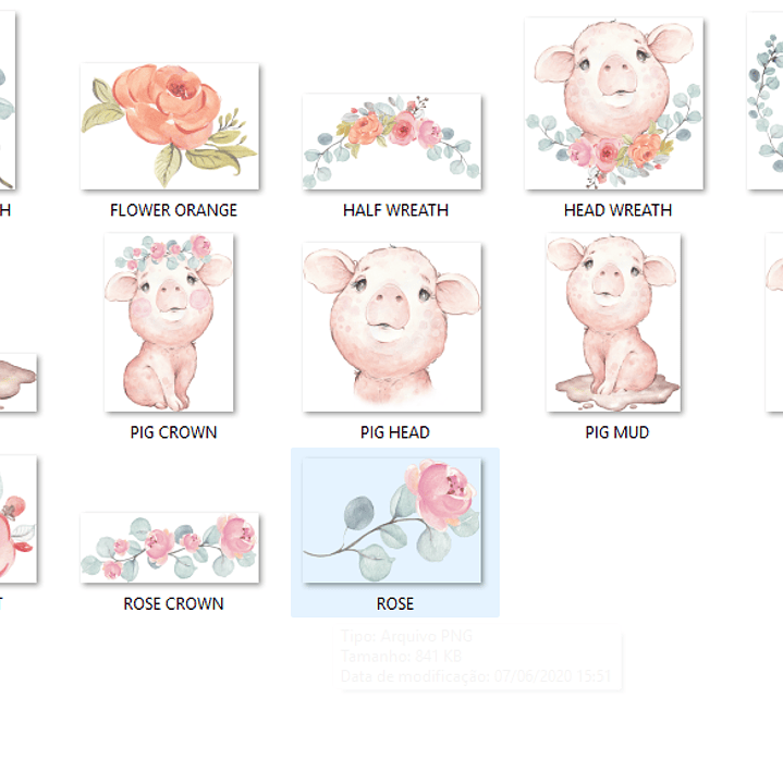 Kit Digital Pequeno Porquinho  2