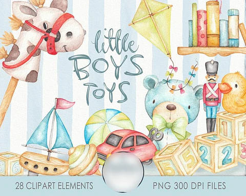 Kit Digital Brinquedos de Meninos 