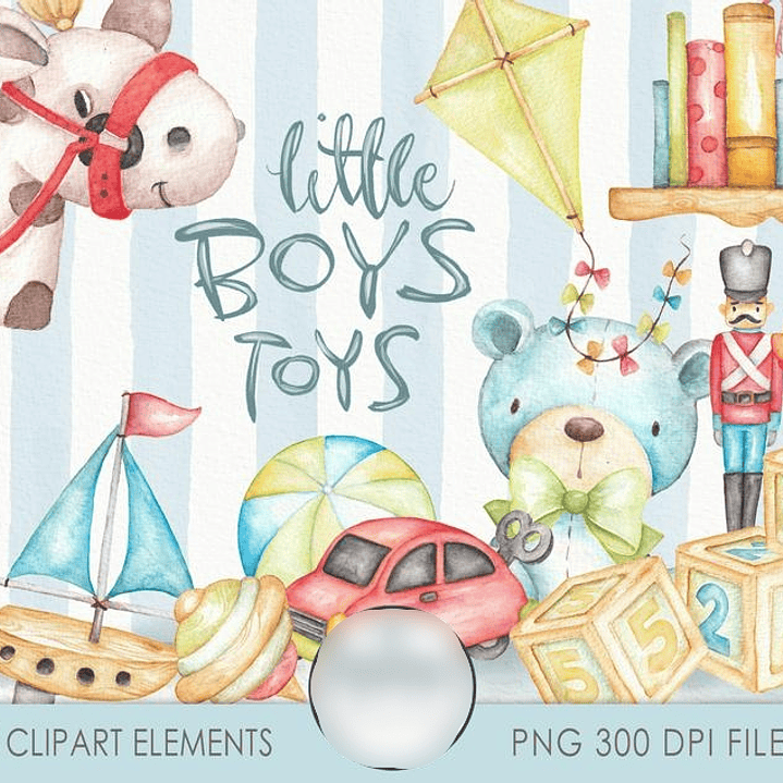 Kit Digital Brinquedos de Meninos  1