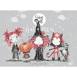 Kit Digital Bruxinhas Halloween 