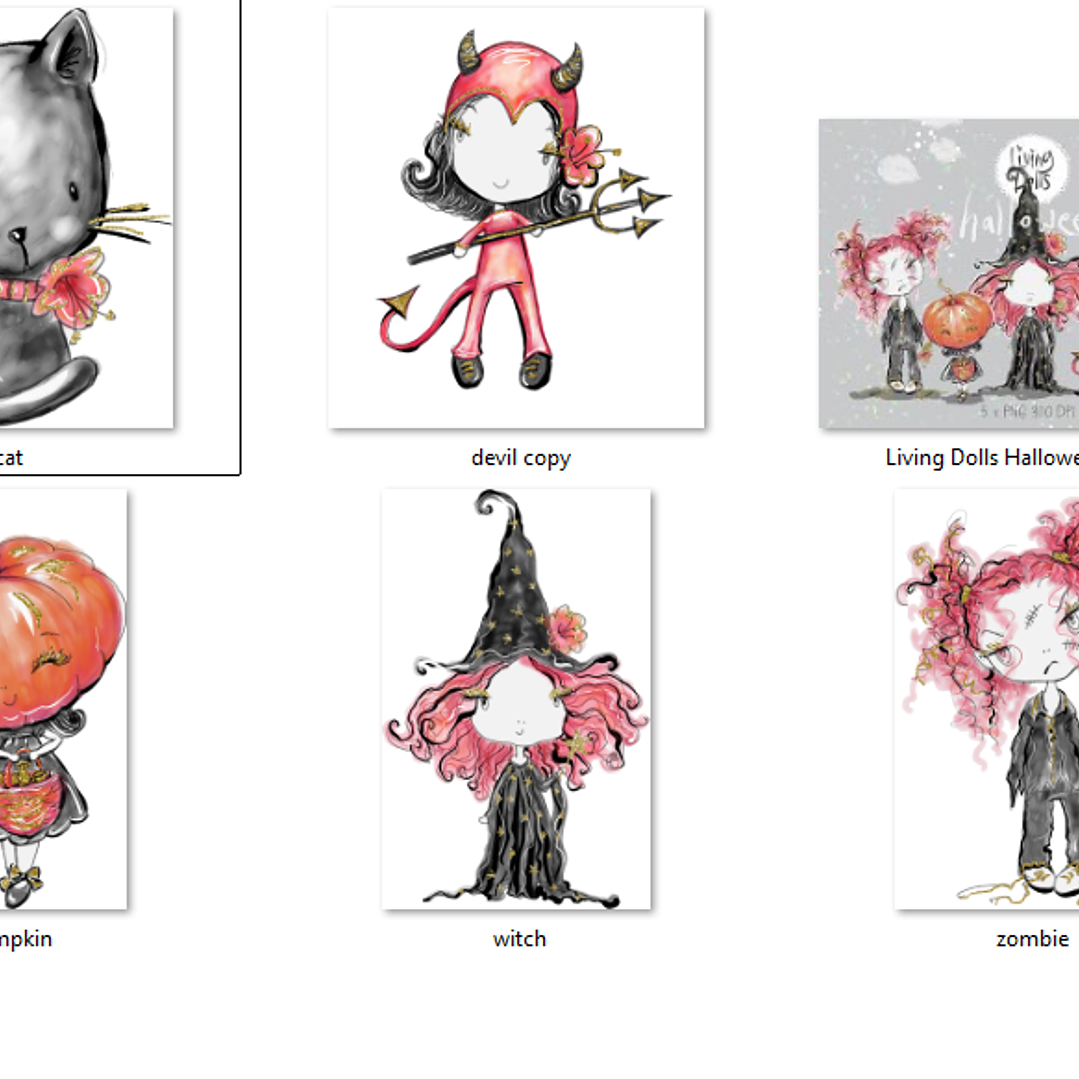 Kit Digital Bruxinhas Halloween  2