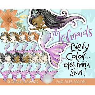 Kit Digital Sereias Tropical 