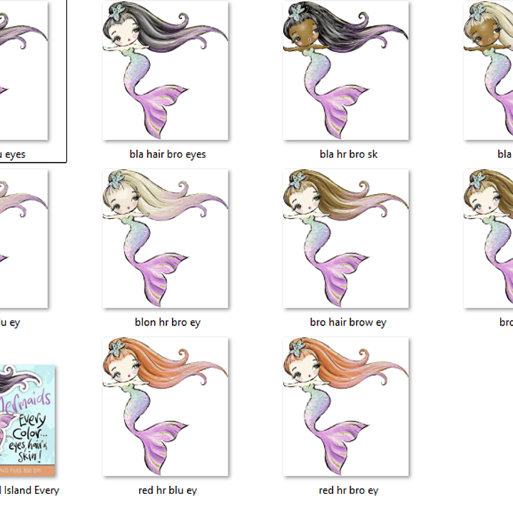 Kit Digital Sereias Tropical  2