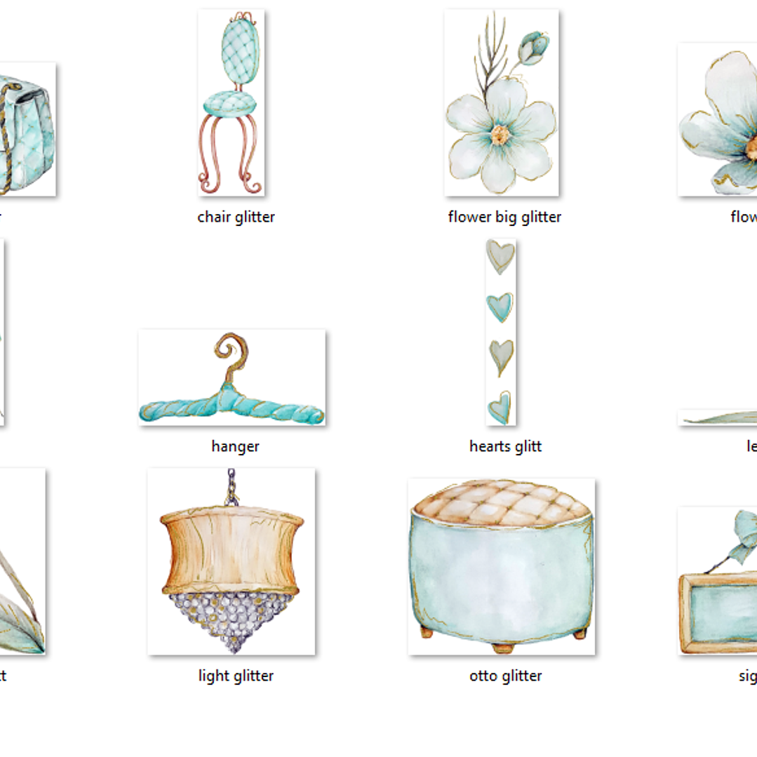 Kit Digital Garota Gelo Azul  2