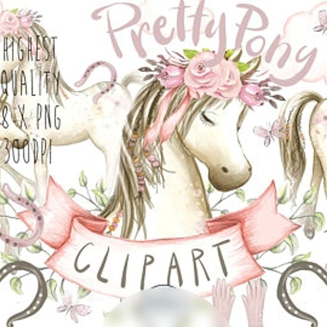 Kit Digital Linda Pônei  1