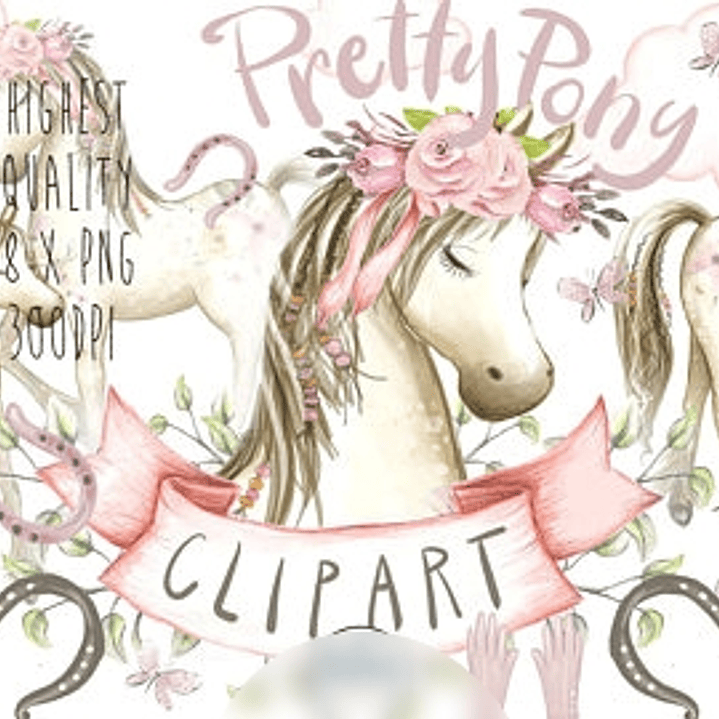 Kit Digital Linda Pônei  1