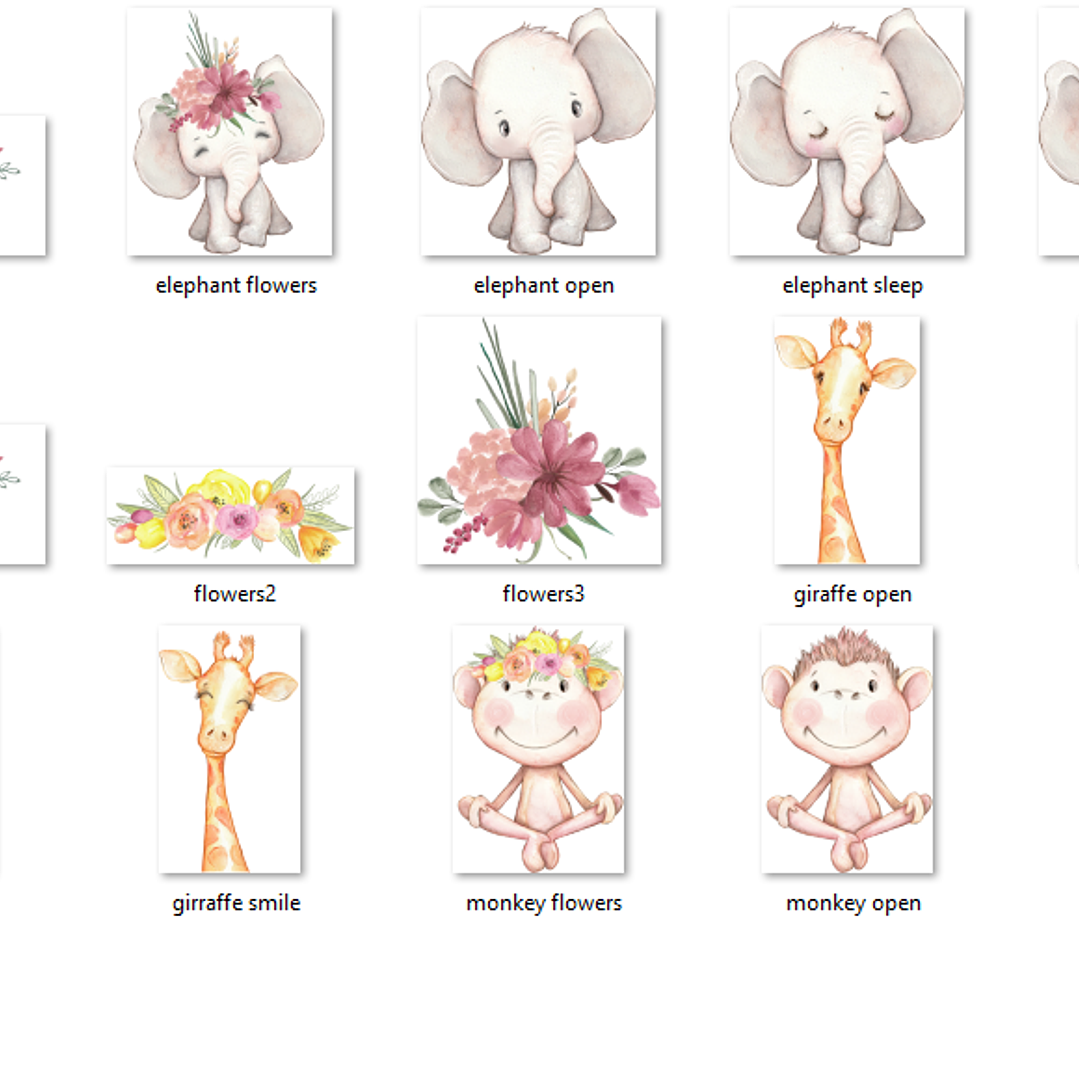 Kit Digital Animais Ooh Lá Lá 2